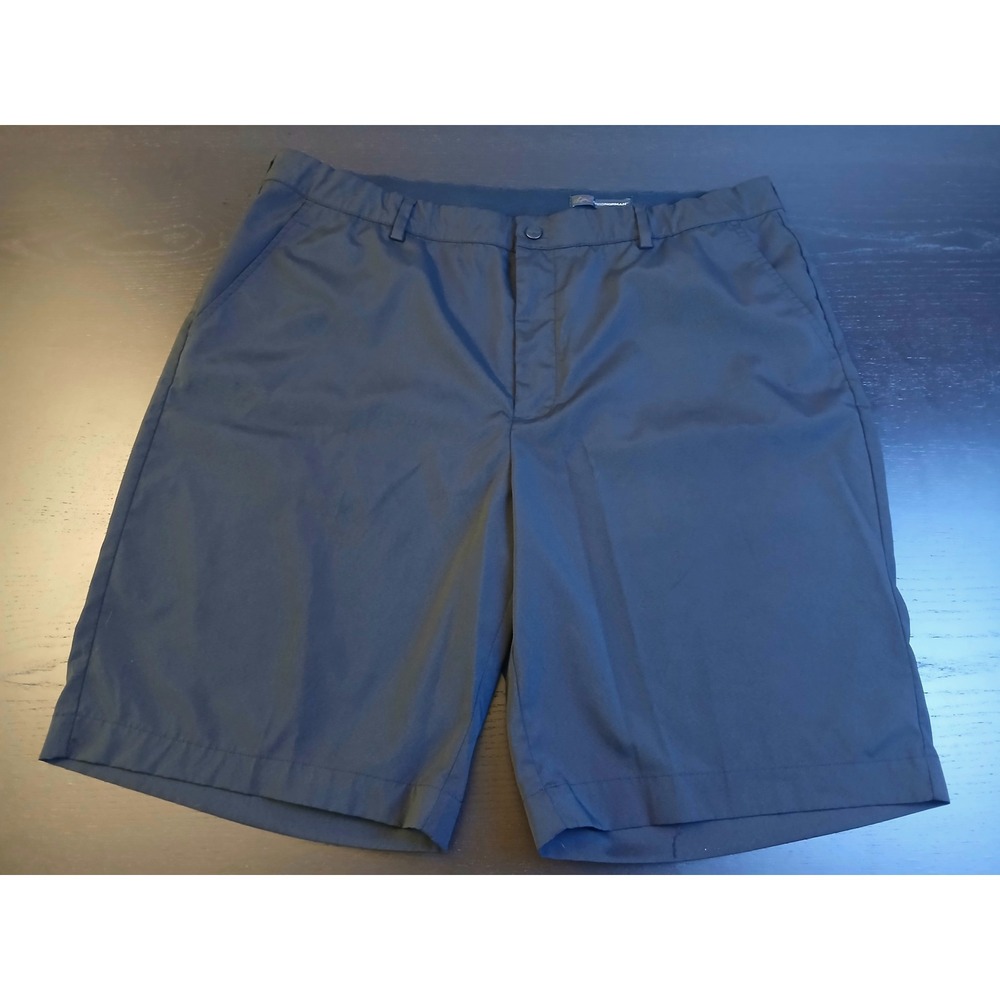 Greg Norman Mens Navy Blue Performance Golf Shorts Size 40 Stretch Flat Front